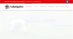 Desktop Screenshot of fodboldgolfen.dk